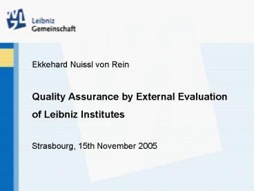 Ekkehard Nuissl von Rein