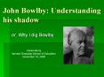 John Bowlby: Understanding his shadow PowerPoint PPT Presentation