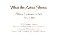 What%20the%20Artist%20Shows PowerPoint PPT Presentation