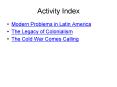 Activity Index PowerPoint PPT Presentation