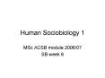 Human Sociobiology 1 PowerPoint PPT Presentation