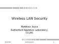 Wireless LAN Security PowerPoint PPT Presentation