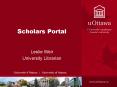 Scholars Portal PowerPoint PPT Presentation