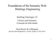 Foundations of the Semantic Web: Ontology Engineering