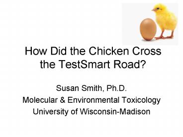 How Did the Chicken Cross the TestSmart Road