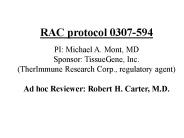 RAC protocol 0307-594