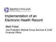Implementation of an Electronic Health Record