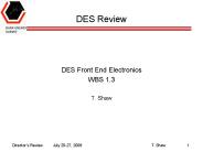 DES Review