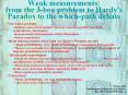 Weak measurements: from the 3-box problem to Hardy's Paradox to the which-path debate PowerPoint PPT Presentation