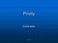 Privity PowerPoint PPT Presentation