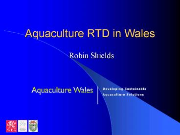 Aquaculture RTD in Wales
