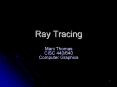 Ray Tracing PowerPoint PPT Presentation