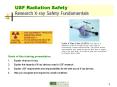 USF Radiation Safety Research Xray Safety Fundamentals PowerPoint PPT Presentation