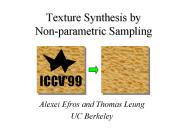 Texture Synthesis by Non-parametric Sampling