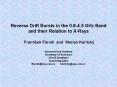 Reverse Drift Bursts in the 0.8-4.5 GHz Band and their Relation to X-Rays  Franti PowerPoint PPT Presentation