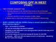 COMPOSING QPF IN WEST (PRIMER) PowerPoint PPT Presentation