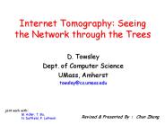 Internet Tomography: Seeing the Network through the Trees