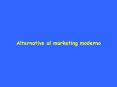 Alternative al marketing moderno PowerPoint PPT Presentation