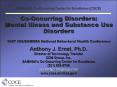 CoOccurring Disorders Center for Excellence COCE PowerPoint PPT Presentation