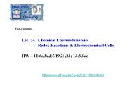 Lec. 34  Chemical Thermodynamics