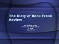 The Diary of Anne Frank Review PowerPoint PPT Presentation