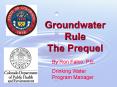 Groundwater Rule The Prequel PowerPoint PPT Presentation