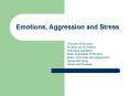 Emotions, Aggression and Stress PowerPoint PPT Presentation
