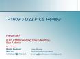 P1609'3 D22 PICS Review PowerPoint PPT Presentation