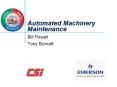 Automated Machinery Maintenance PowerPoint PPT Presentation