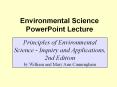 Environmental Science PowerPoint Lecture PowerPoint PPT Presentation
