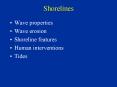 Shorelines PowerPoint PPT Presentation