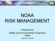 NOAA RISK MANAGEMENT