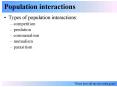 Types of population interactions: PowerPoint PPT Presentation