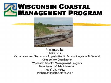 WISCONSIN COASTAL MANAGEMENT PROGRAM
