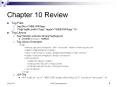 Chapter 10 Review PowerPoint PPT Presentation