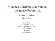 Guarded Constraints in Natural Language Processing