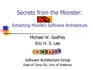Secrets from the Monster: Extracting Mozilla