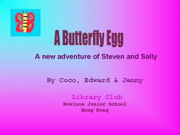 A new adventure of Steven and Sally