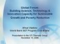 Global Forum: Building Science, Technology PowerPoint PPT Presentation