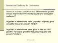 International Trade and the Environment PowerPoint PPT Presentation