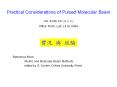 Practical Considerations of Pulsed Molecular Beam PowerPoint PPT Presentation