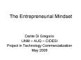 The Entrepreneurial Mindset PowerPoint PPT Presentation