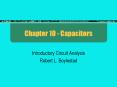 Chapter 10 - Capacitors PowerPoint PPT Presentation