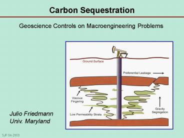 Carbon Sequestration
