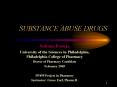 SUBSTANCE ABUSE DRUGS PowerPoint PPT Presentation