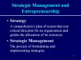 Strategic Management and Entrepreneurship PowerPoint PPT Presentation