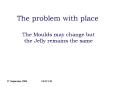 The problem with place PowerPoint PPT Presentation