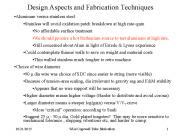 Design Aspects and Fabrication Techniques