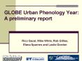 GLOBE Urban Phenology Year: A preliminary report PowerPoint PPT Presentation