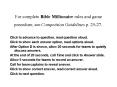 For complete Bible Millionaire rules and game procedure, see Competition Guidelines p' 2527' PowerPoint PPT Presentation